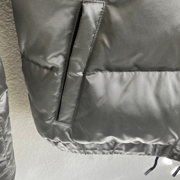 Athleta down jacket pewter/silver, size XS - Picture 3 of 8
